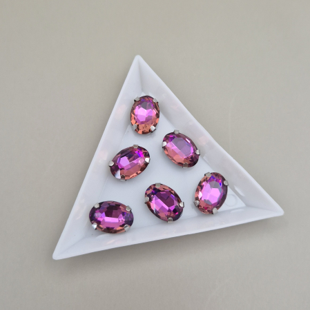 Strasuri - culori speciale - toate formele - Stras 10x14mm oval light peach RB