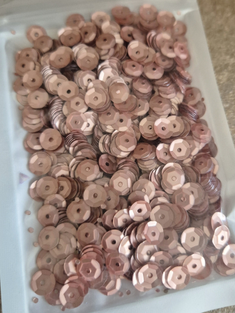 Paiete 6mm - Paiete 6mm cupa rose gold