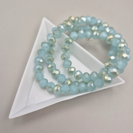 Margele - Margele fatetate 6x4mm bleu pal AB