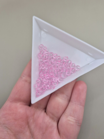 Margele 3x4mm fatetate roz [1]