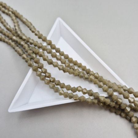Biconice 3mm - Margele biconice 3mm khaki