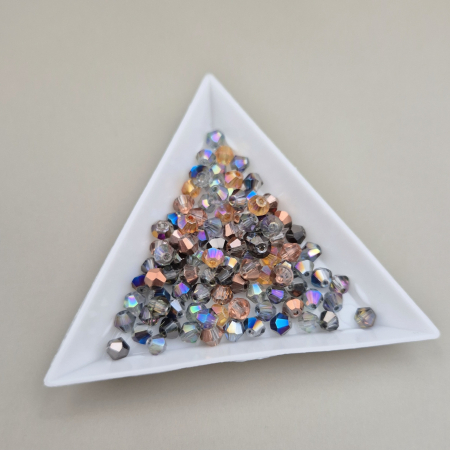 Margele - Margele 4mm biconice mix AB