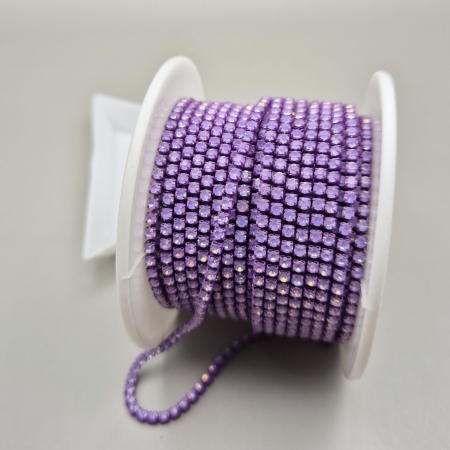 Mov/ violet - Lant strasuri mocha violet opal 2mm