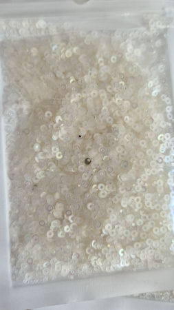Alb - Paiete 2mm/3mm/4mm milky white AB