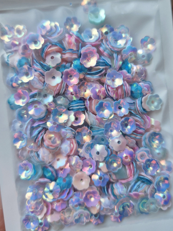 Paiete Floare - Paiete floare cupa 6mm macaron mix