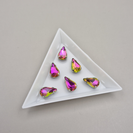 Strasuri Lacrima - Stras lacrima 8x13mm fucsia RB