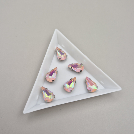 Strasuri Lacrima - Stras lacrima 8x13mm light peach AB