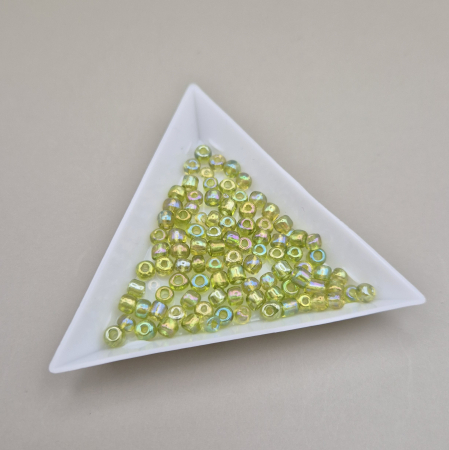 Margele - Margele nisip verde AB ~4mm