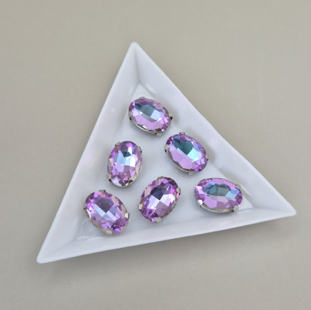Mov/ violet - Stras 10x14mm oval violet RB