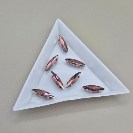 Strasuri sticla si rasina - Stras 4x15mm frunza wine red