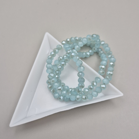 Margele - Margele fatetate 3x4mm bleu pal AB