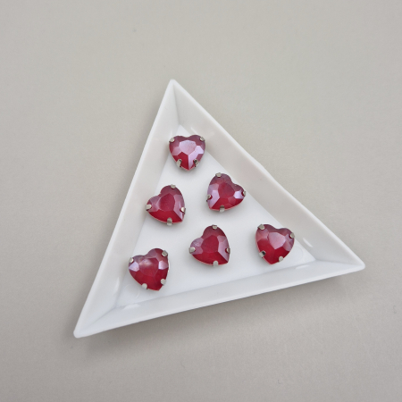 Strasuri Inima - Stras 10mm inima visiniu jelly