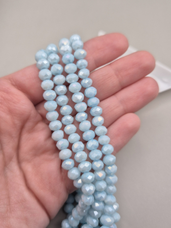 Margele - Margele fatetate 6x4mm bleu AB