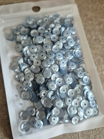 Gri/ Grafit - Paiete 6mm cup bleu-argintiu