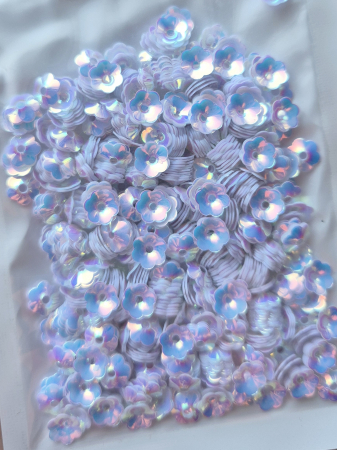 Alb - Paiete floare cupa 6mm alb JG