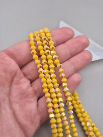 Margele - Margele biconice 4mm portocaliu AB