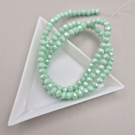 Margele - Margele fatetate 3x4mm menta AB