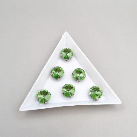 Verde/ Smarald - Stras rotund 10mm peridot