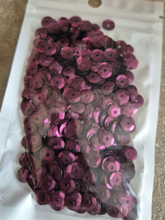 Mov/ violet - Paiete 6mm cup mov pruna