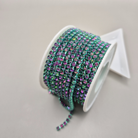 Toate Produsele - Lant strasuri zircon volcano 3mm