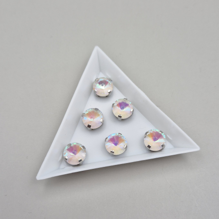 Strasuri Rotunde si Ovale - Stras rotund 10mm alb AB