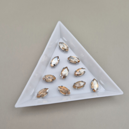 Ivoire - Stras 5x10mm sampanie frunza