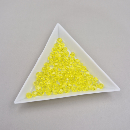 Biconice 4mm - Margele Biconice 4mm Galben