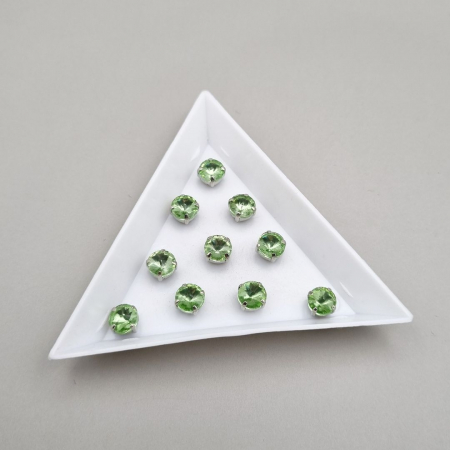 Strasuri Rotunde si Ovale - Stras rotund 6mm peridot