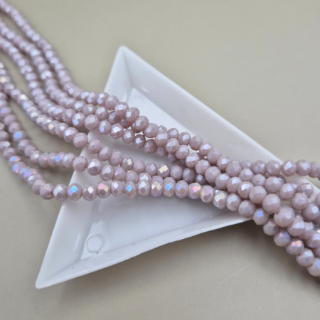 Mov/ violet - Margele 3x4mm fatetate violet AB