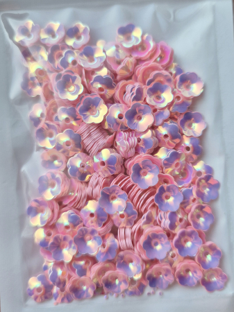 Roz - Paiete floare cupa 8mm roz AB