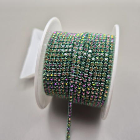 Toate Produsele - Lant strasuri peridot volcano 2mm