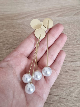 Toate Produsele - Ac brosa auriu cu perla ~8cm