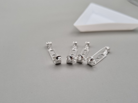 Ace brosa - Ac brosa cu siguranta 25mm argintiu deschis