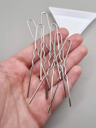 Piepteni/ bentite/ ace par/ clame metalice - Ac par argintiu