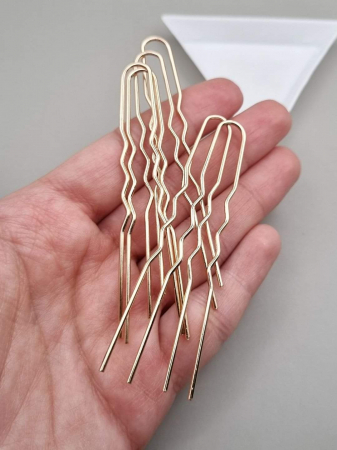 Piepteni/ bentite/ ace par/ clame metalice - Ac par auriu deschis