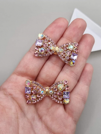 Accesorii pentru Lipit - Accesoriu metalic Funda cristale AB 3x2.5cm