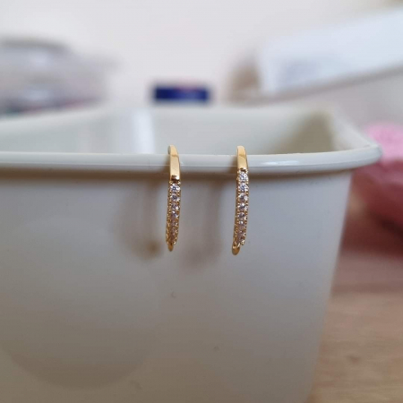 Auriu - Baze cercei Aurii 21x2mm