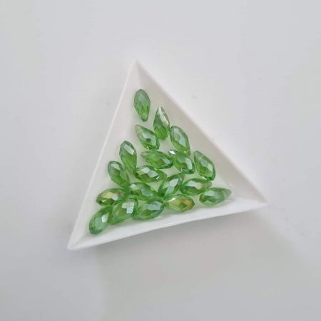 Briolete - Briolete 6x12mm Verde AB