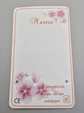 Martisor 2025 - Cartonase martisor 9x5.5cm - set 20 buc