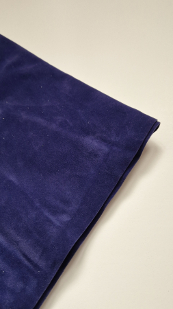 Piele intoarsa si catifea - Coala catifea ~45x30cm bleumarin royal