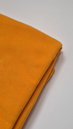 Piele intoarsa si catifea - Coala catifea ~45x30cm galben ars