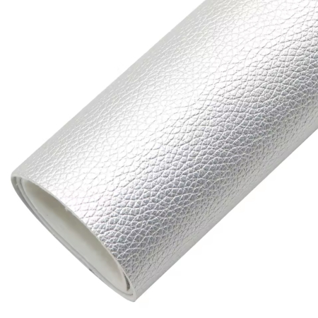 Argintiu - Coala piele eco ~20x33cm
