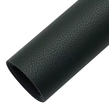 Piele intoarsa si catifea - Coala piele eco ~20x33cm dark green