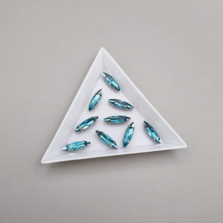 Strasuri Frunza - Stras Frunza Aquamarine 4x15mm