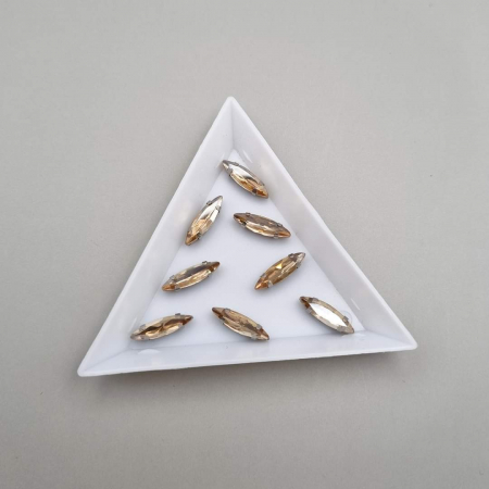 Sampanie - Stras Frunza Sampanie 4x15mm