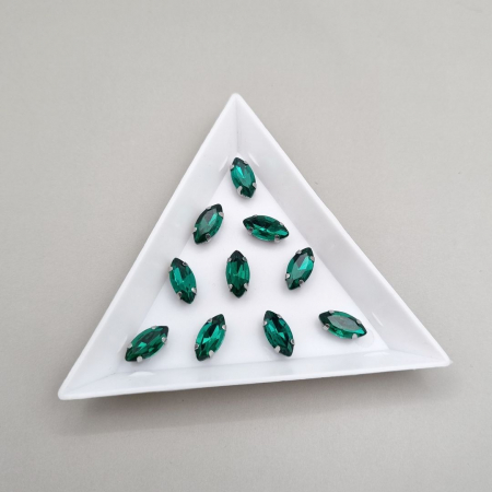 Strasuri Frunza - Stras Frunza Smarald 5x10mm