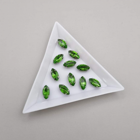 Strasuri Frunza - Stras Frunza Olive 5x10mm