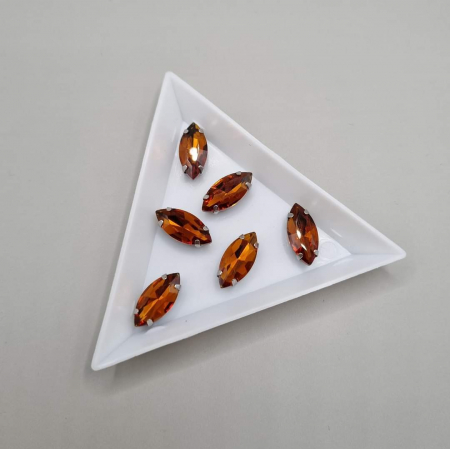 Strasuri Frunza - Stras Frunza Tea color 7x15mm