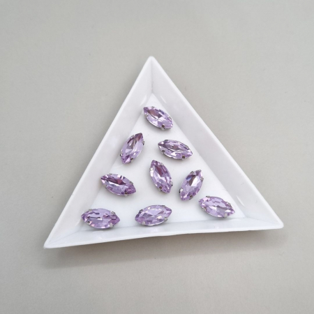 Mov/ violet - Stras Frunza Violet 6x12mm