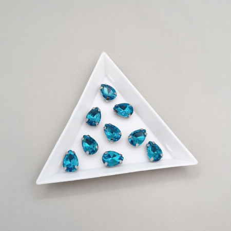 Strasuri Lacrima - Stras Lacrima Aquamarine 7x10mm